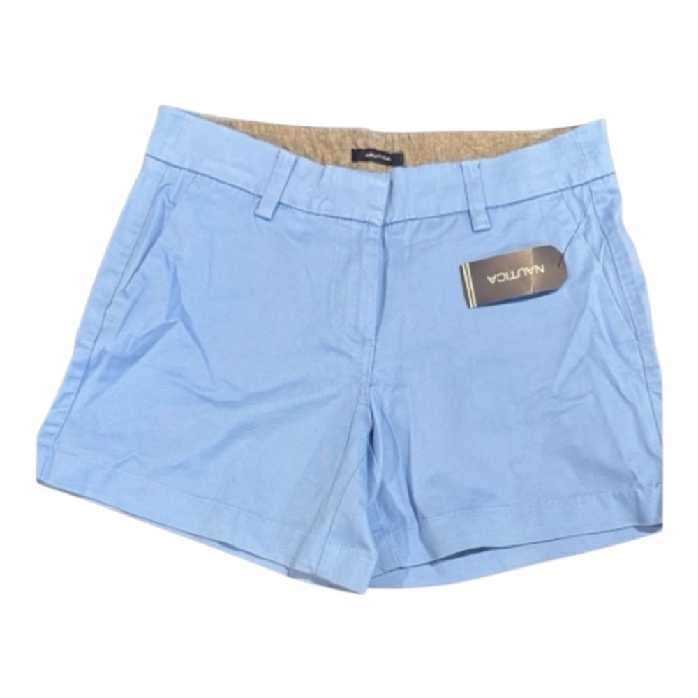 Nautica Women's Light Blue Bermudas sz 2 shorts summer khaki nwt bottom beach